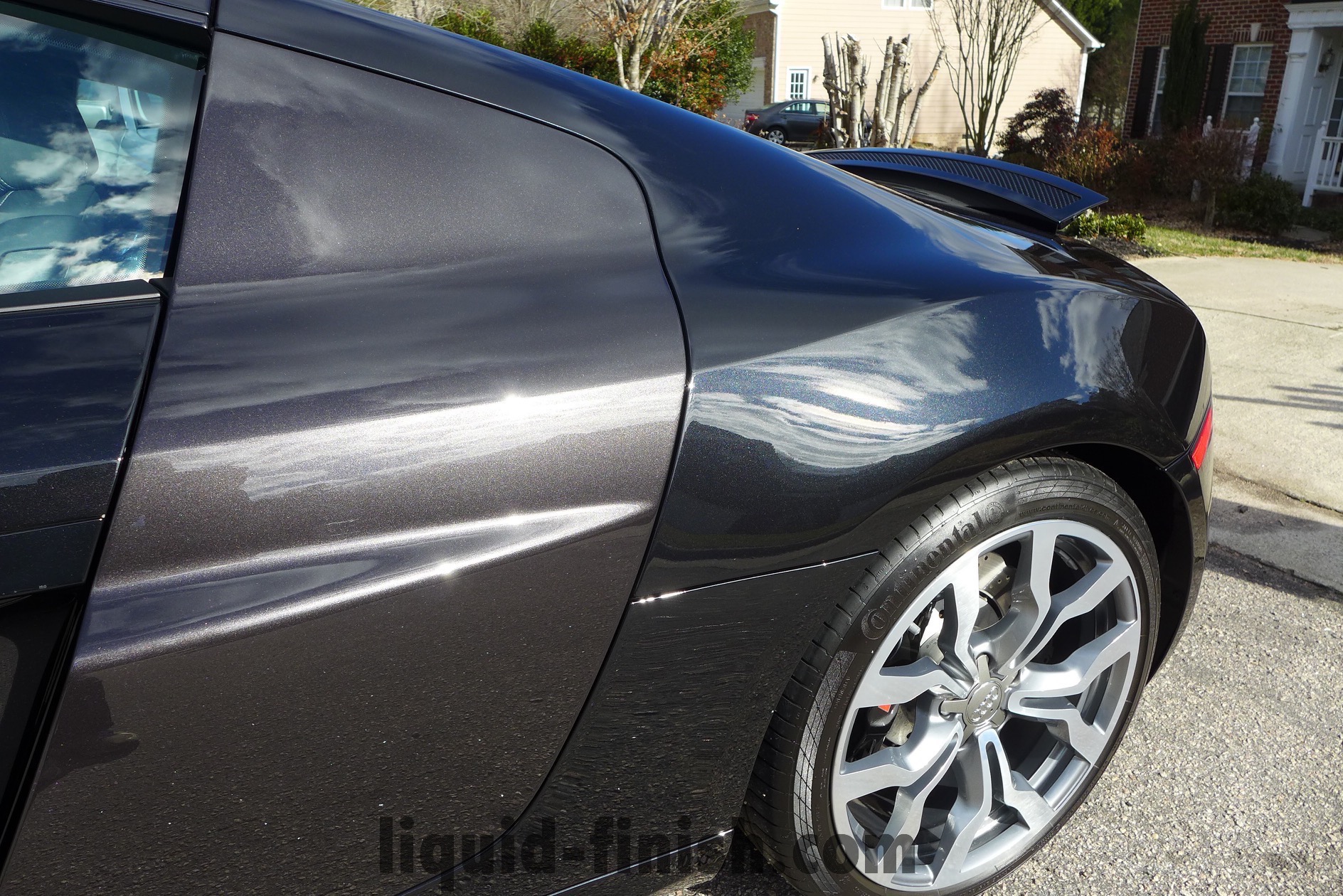 Audi R8 Phantom Black Paint Correction