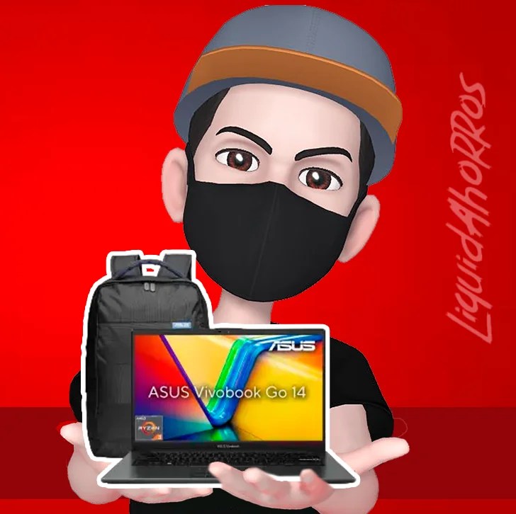 Sam's Club Laptop Asus Ryzen 3 7320u 8gb ram 512gb SSD más mochila y