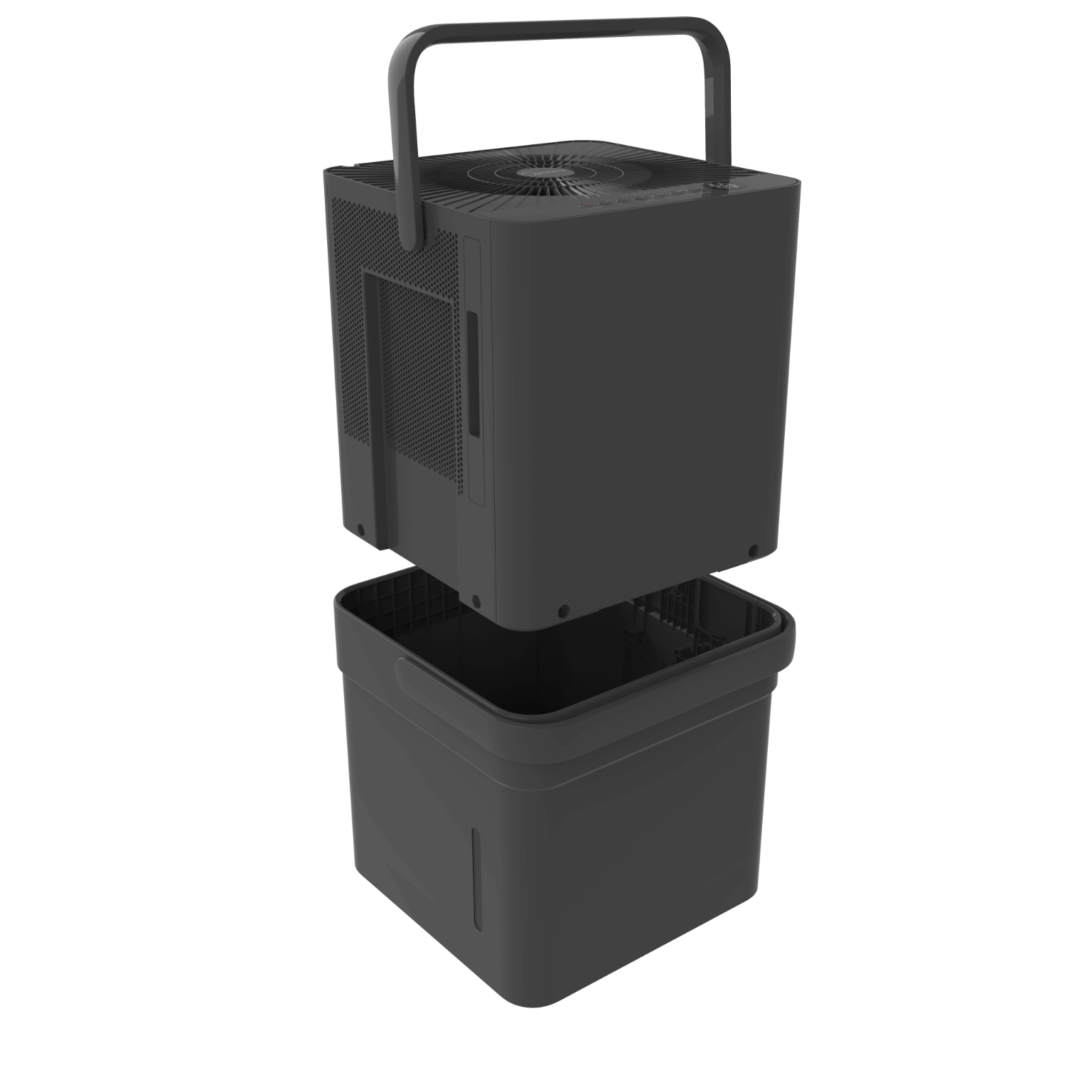 Midea 35 Pint Cube Dehumidifier with Pump (MAD35PS1QGR) - Black