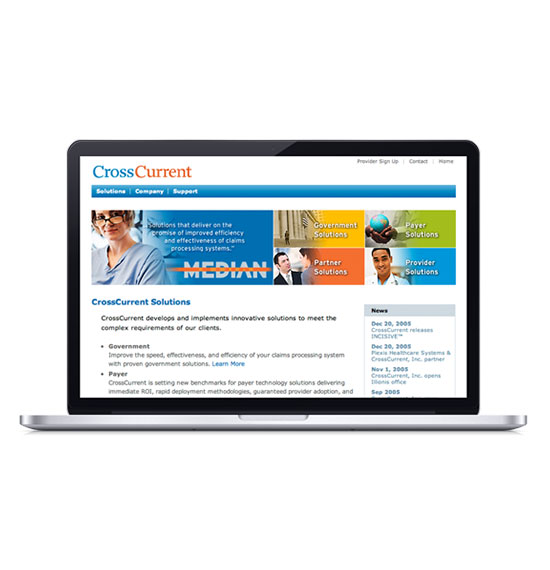 Cross Currents Website Design - Medical