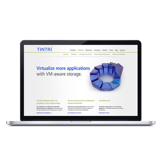 Tintri WordPress Website