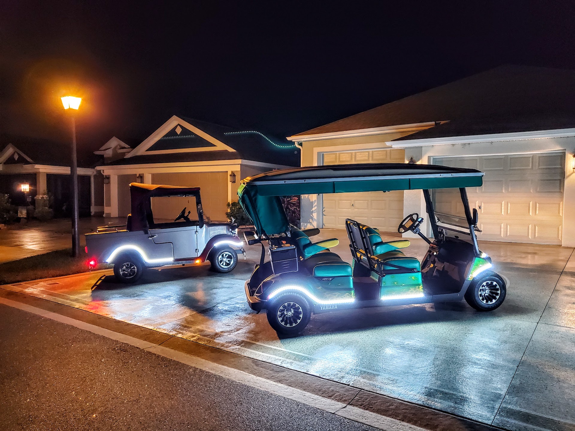 Golf Carts Liquid Lights Led