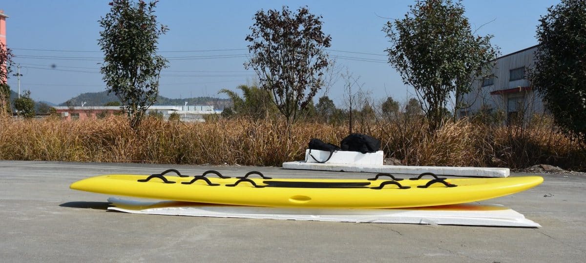 Surf Rescue Epoxy Fiberglass Surfboard dual handles good float