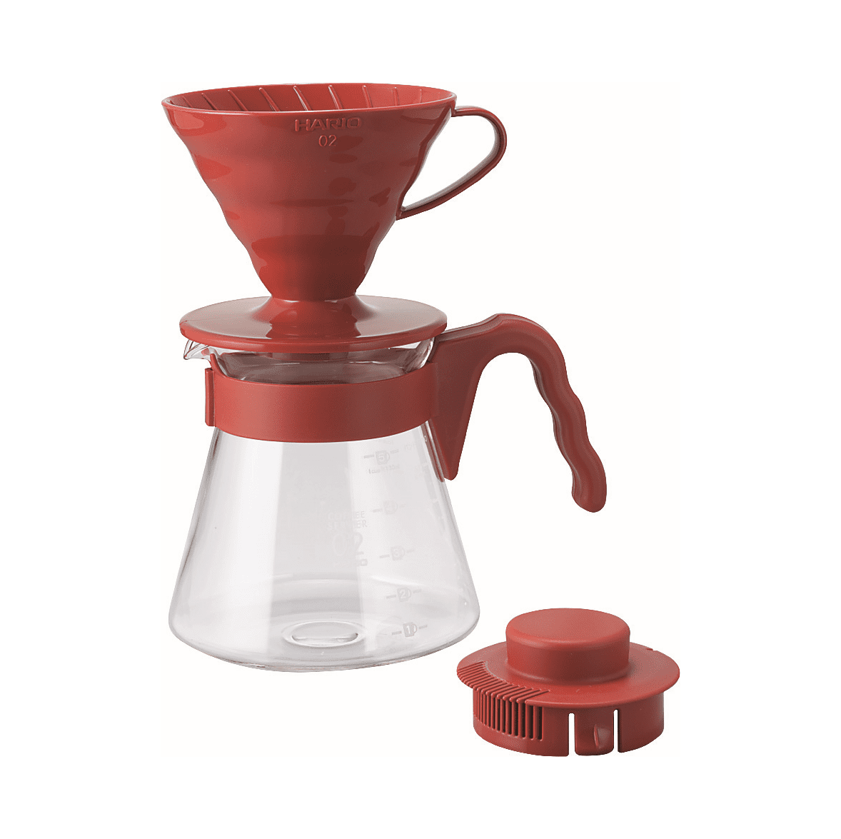 Hario V60 Pour Over Kit 02 Red Liquid Spirit Coffee Roasters