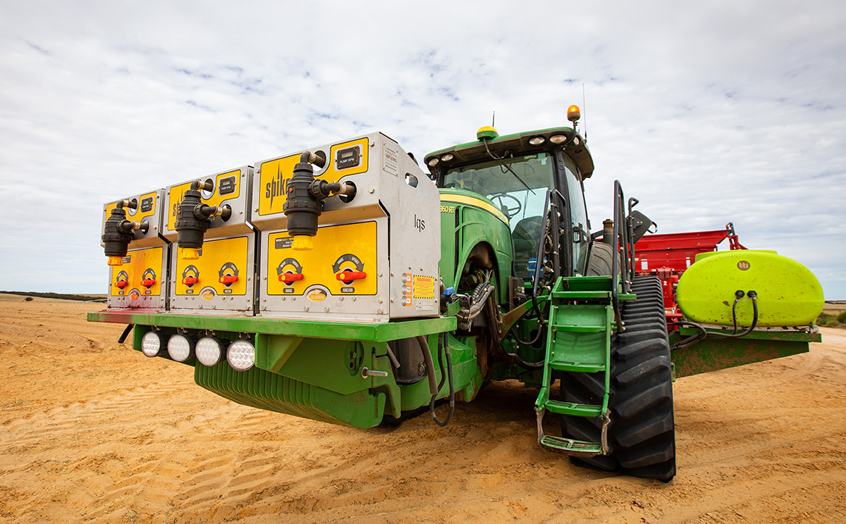 Liquid Systems Spudnik potato planter Mallee, SA Liquid Systems