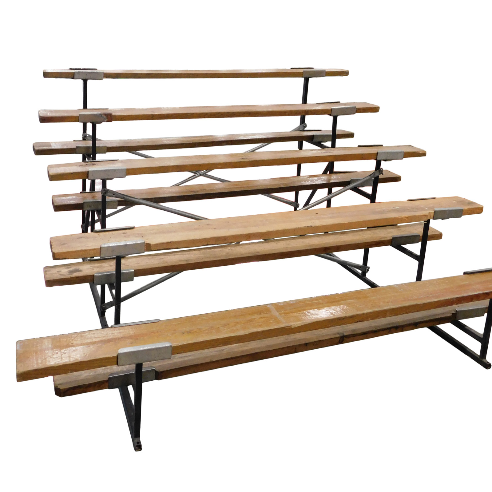 Wood Plank Bleachers, 15 Foot, 5 Row Lasting Impressions Event Rentals
