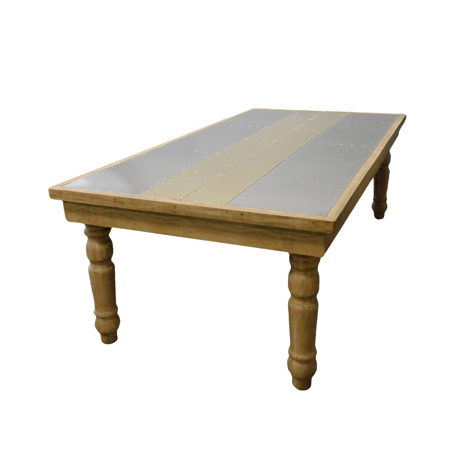 Farm Table, Pine & Metal 4'x8' Lasting Impressions Event Rentals