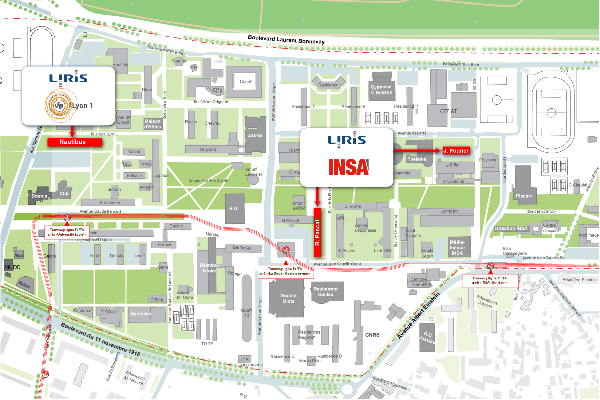 Pain Points De "Carte Insa Lyon" Accéder à l'INSA Laboratoire d'InfoRmatique en Image et Systèmes d