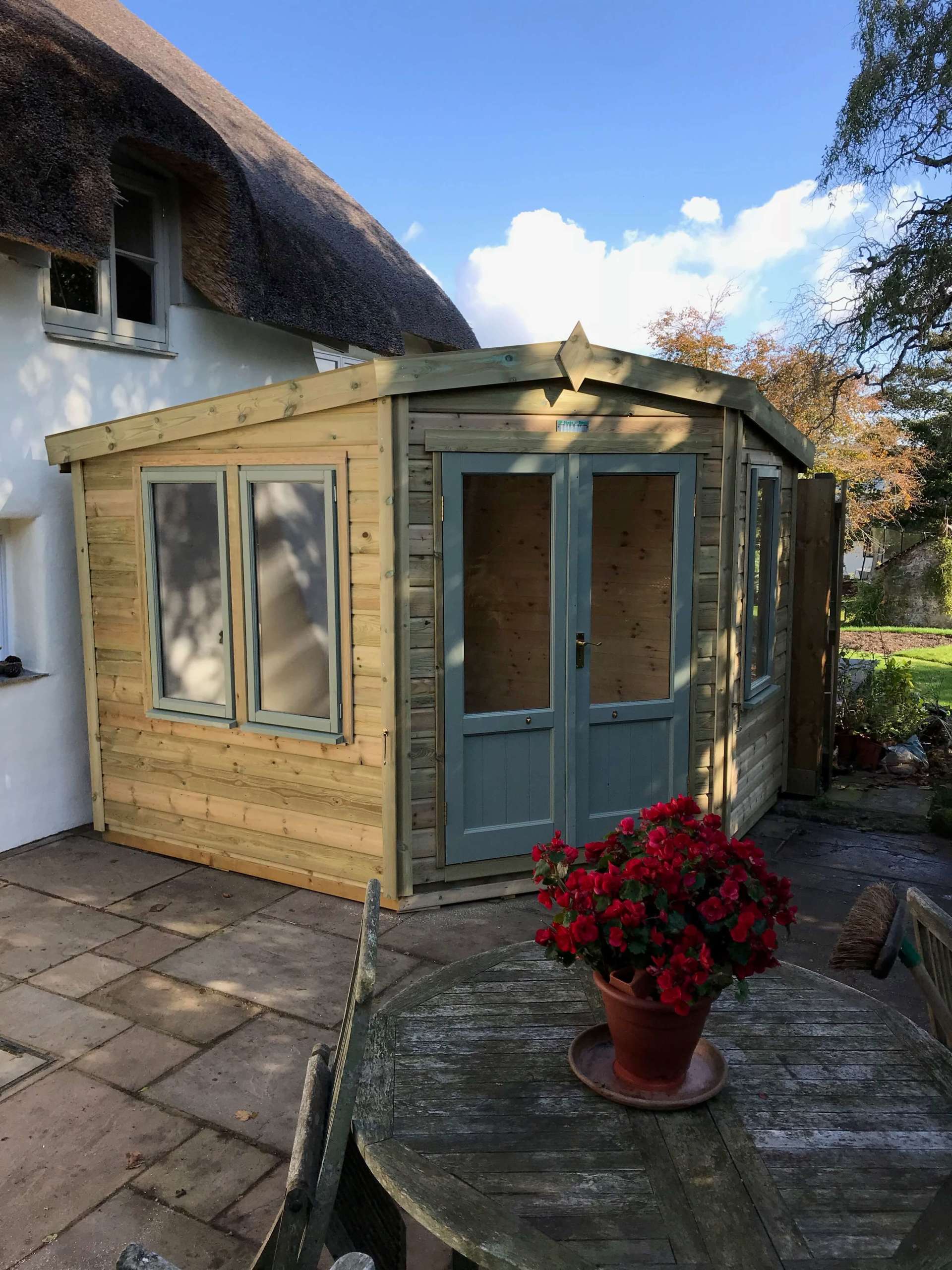 Corner Summer Houses Devon CP Sheds
