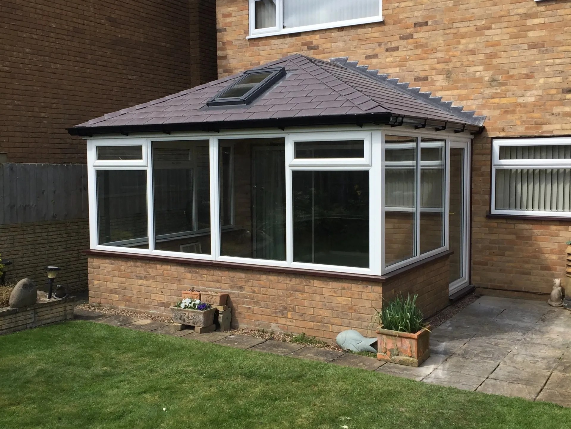 Conservatory change of roofs to solid roofs