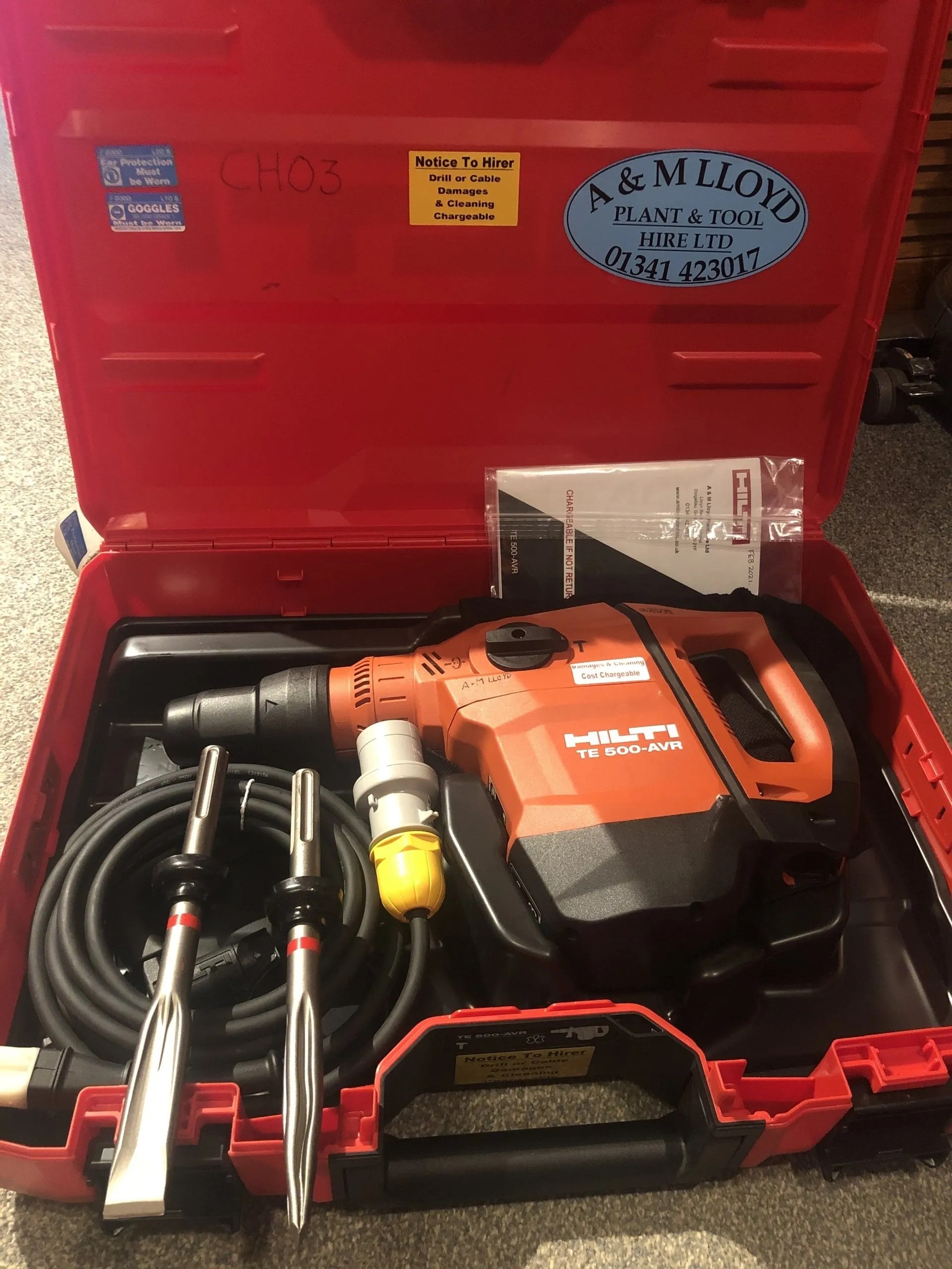 Tool Hire from A&M Lloyd Plant Hire Gwynedd, Aberystwyth