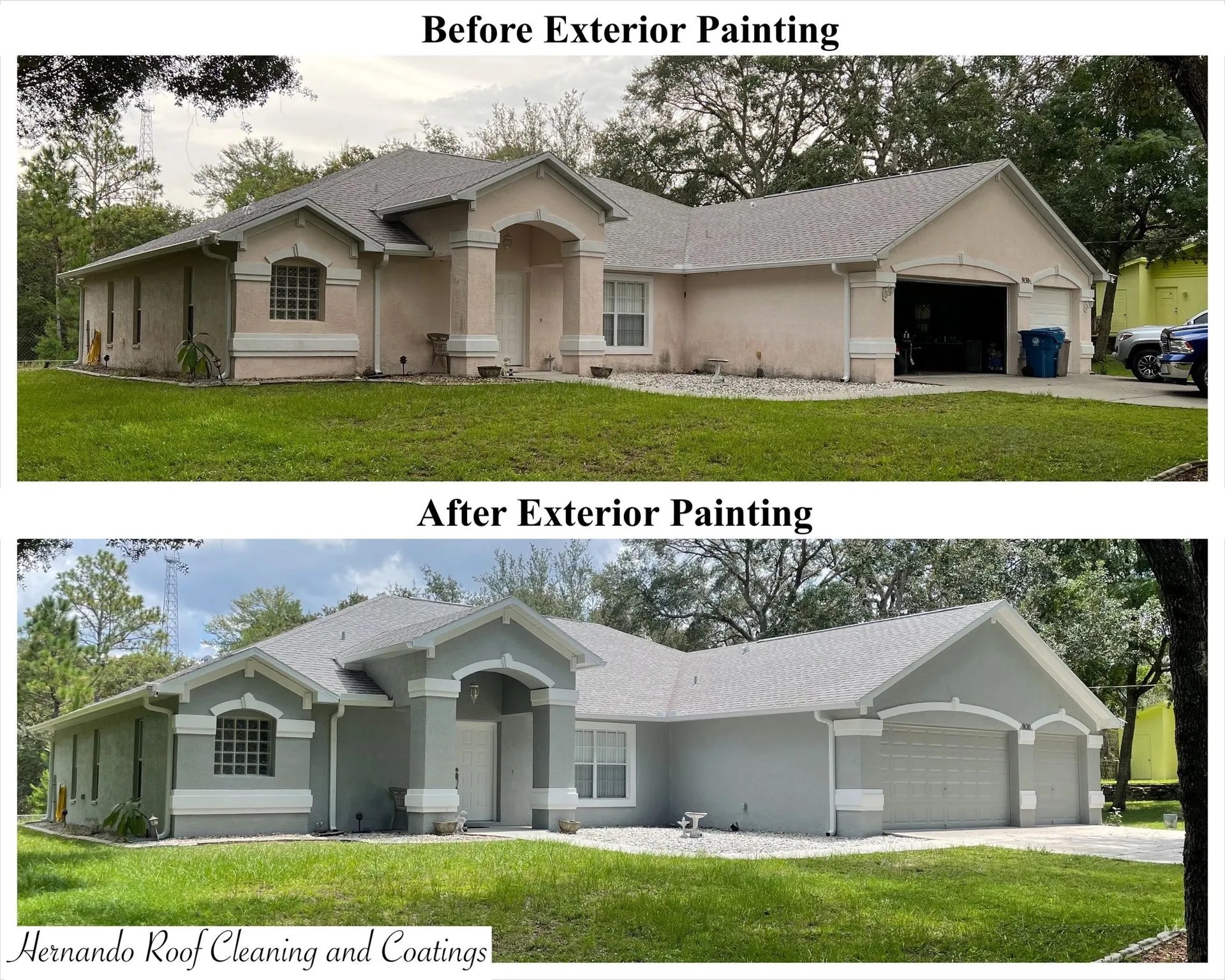 Paint and Roof Cleaning Spring Hill, FL Hernando Roof Cleaning