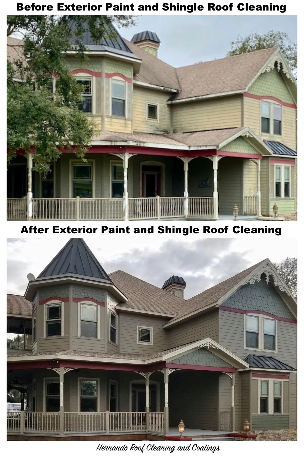 Paint and Roof Cleaning Spring Hill, FL Hernando Roof Cleaning
