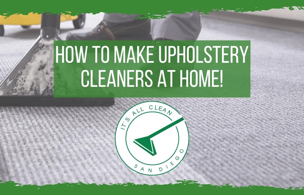How to make Upholstery Cleaners at home!