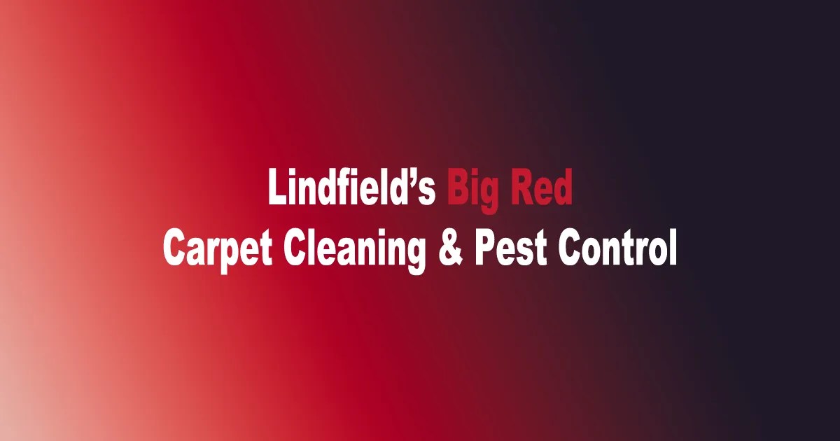 Lindfield’s Big Red Carpet Cleaning & Pest Control Carpet Cleaning on