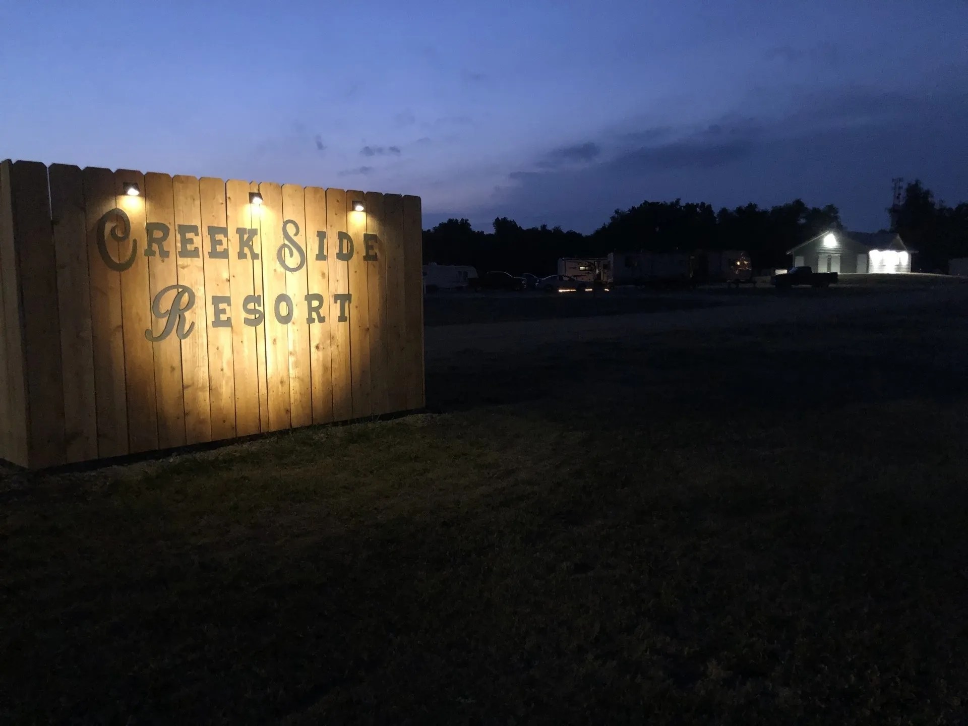 Photos of Creek Side Resort, Campground, and Cabins.