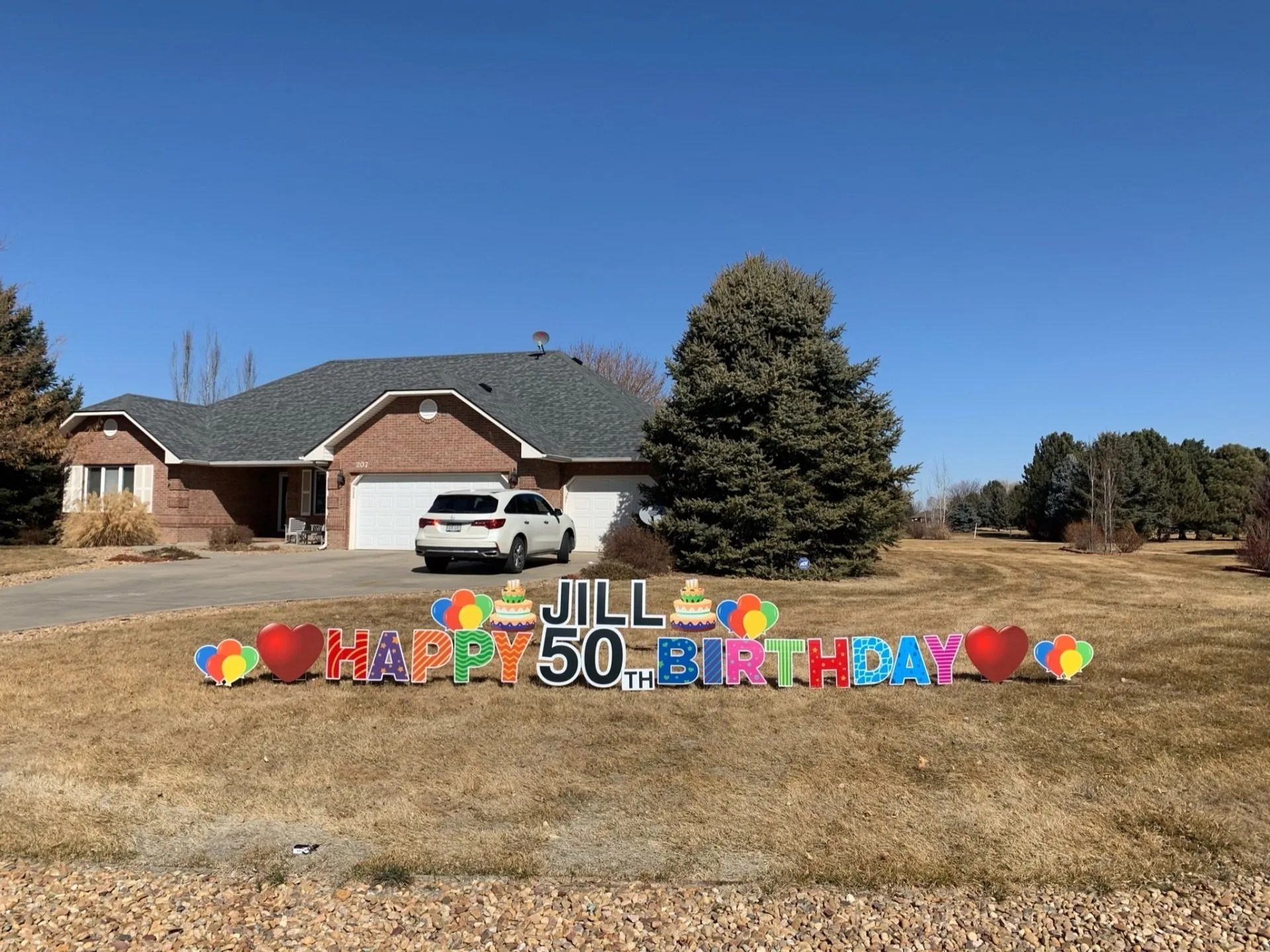 Birthday Yard Sign, Rent A Sign Near Me, Card Your Yard, Denver, CO
