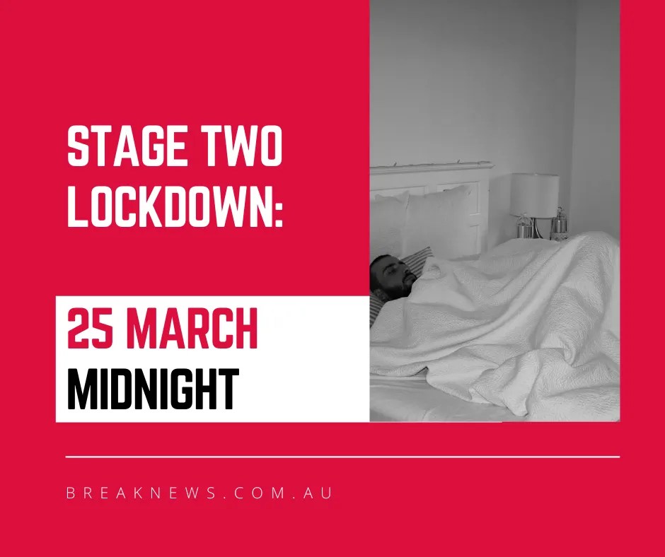 UPDATE Stage TWO Lockdown Further Restrictions NSW