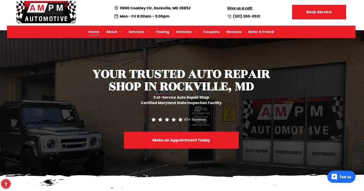 Land Rover Auto Repair Rockville, MD AMPM Automotive