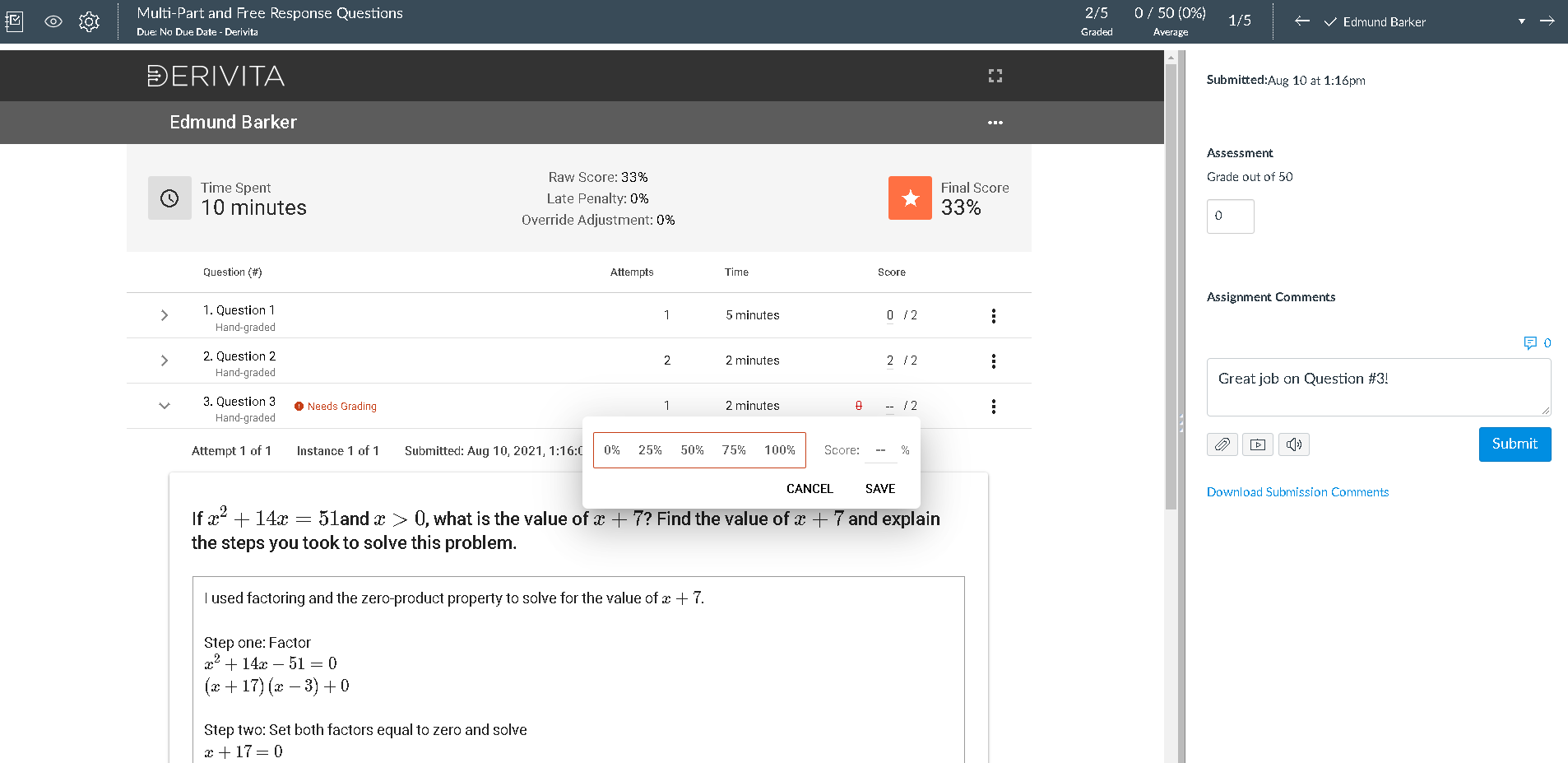Derivita's Place in the Math Universe