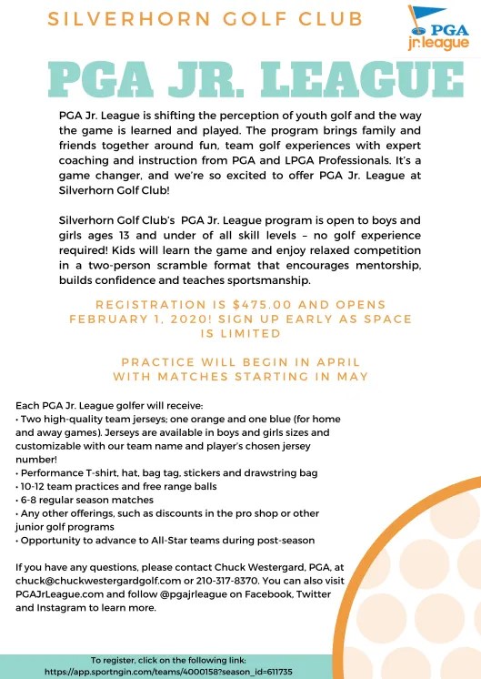 Junior Golf SilverHorn Golf Club San Antonio, TX