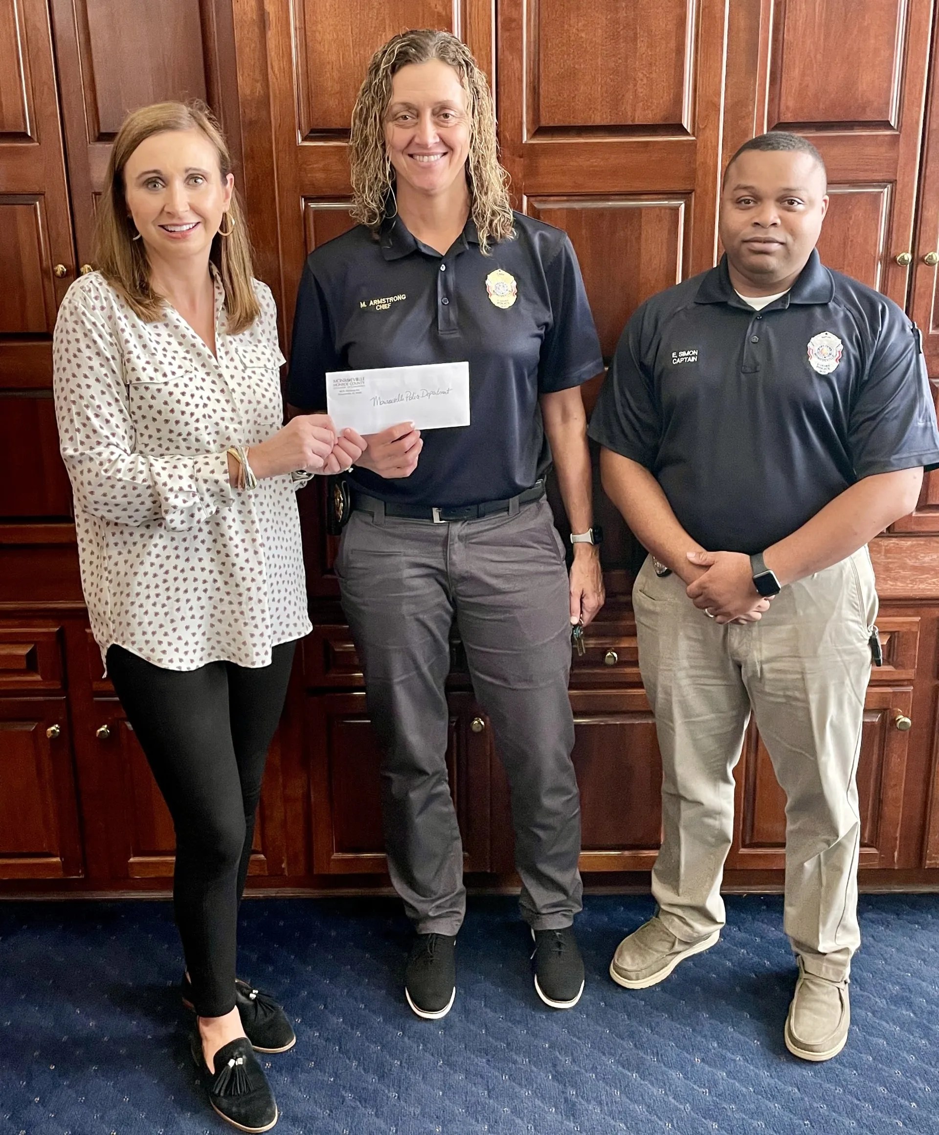 Chamber Donated 800 to Monroeville Police Department