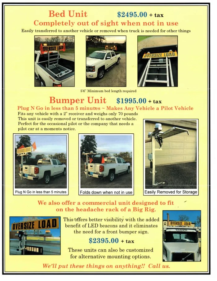 Pilot Car System United States (209) 7593125