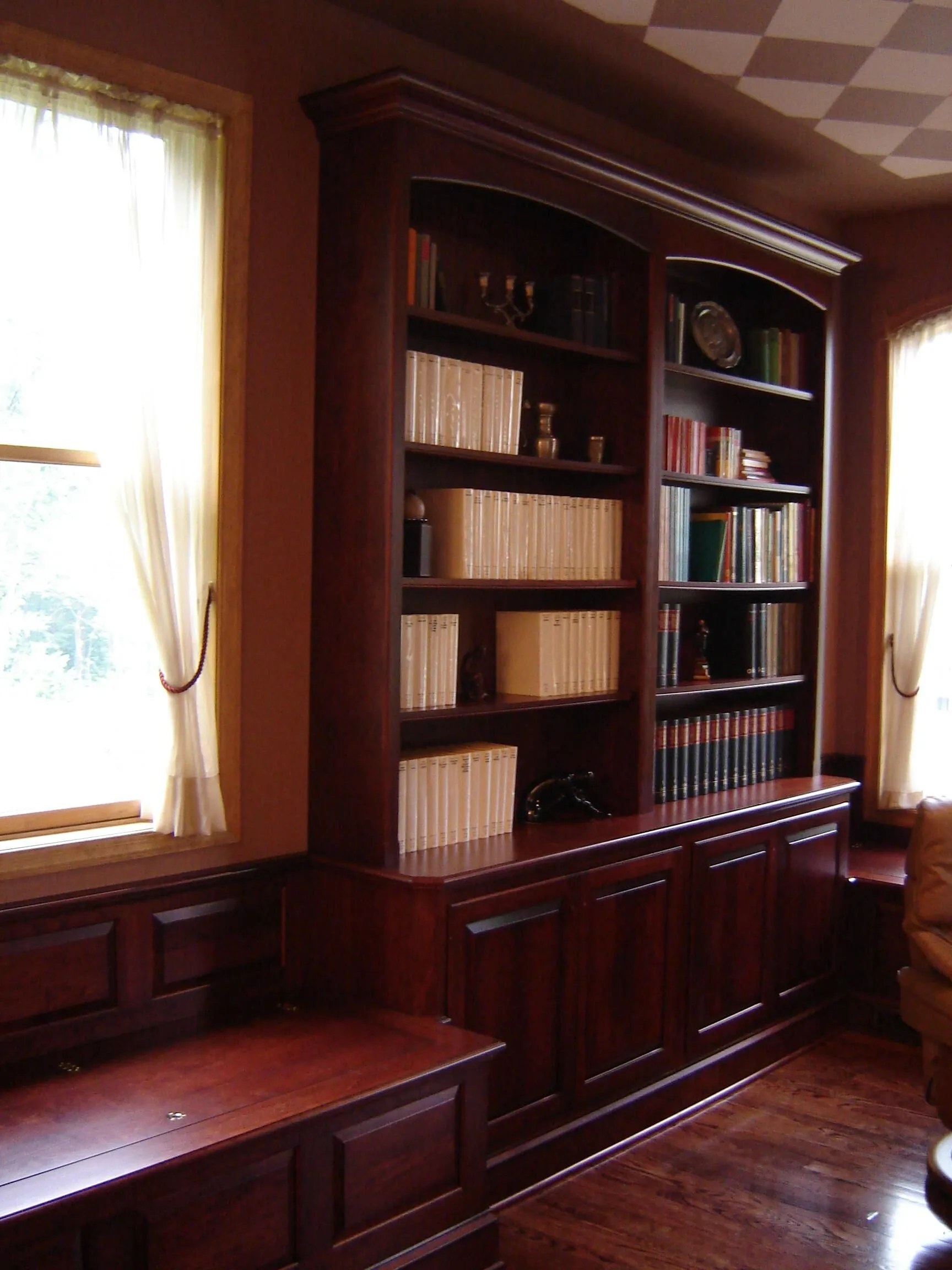 Custom Bookcases & Bookshelves NY NJ PA Odhner Fine Woodworking