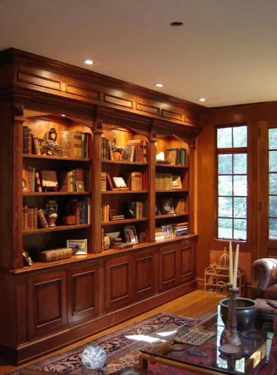 Custom Bookshelves Lehigh Valley, PA Odhner & Odhner Fine Woodworking