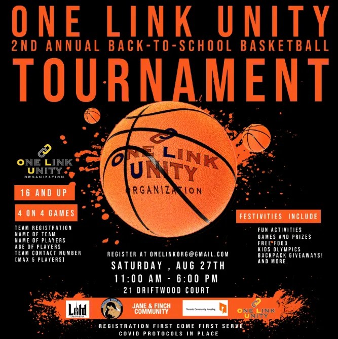 2nd Annual One Link Unity Back to School Basketball Tournament