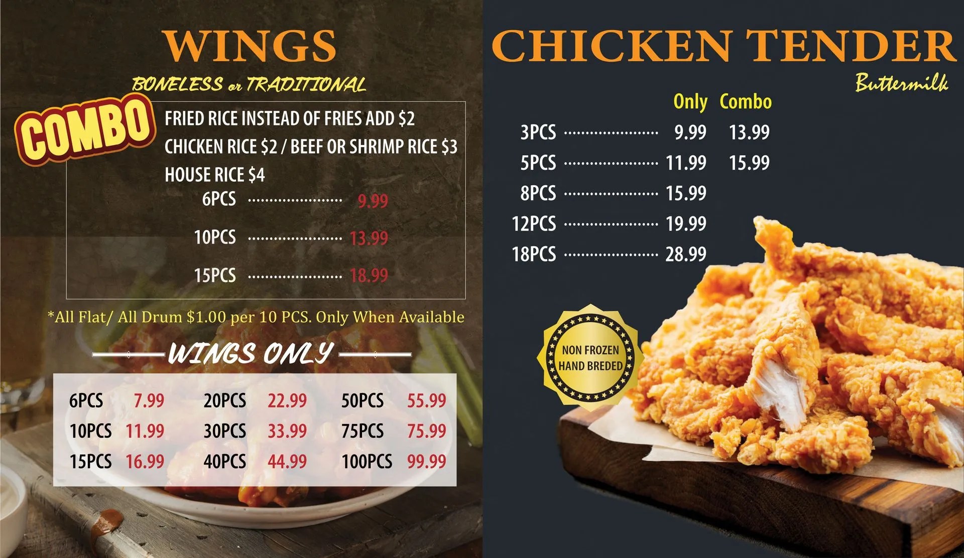 MENU Wing Fi Duluth ga