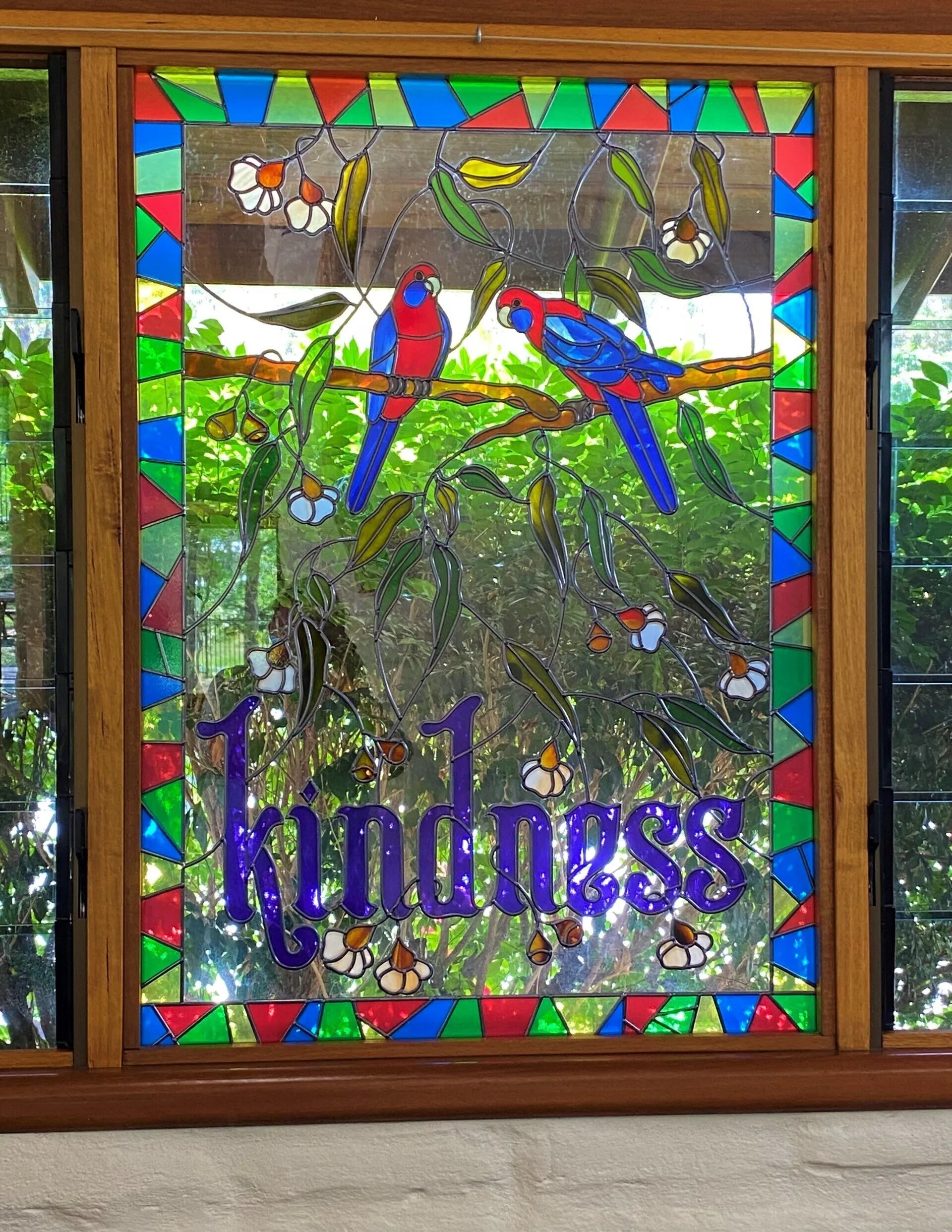 Australiana Stained Glass Overlay Penrith, NSW