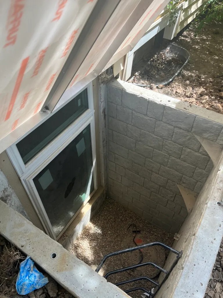 IWP Foundation Repair Company Egress Window Installation in Kansas