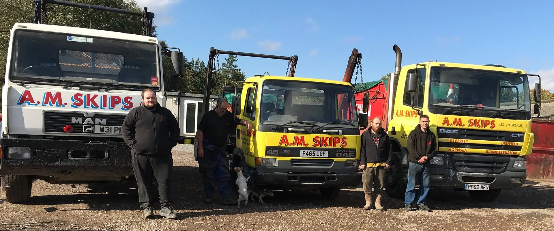 Skip hire services A.M Skips (Yorkshire) Ltd