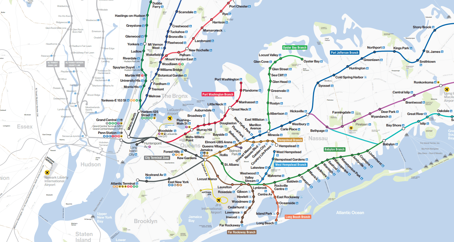 LIRR Map Complete Long Island Rail Road Guide
