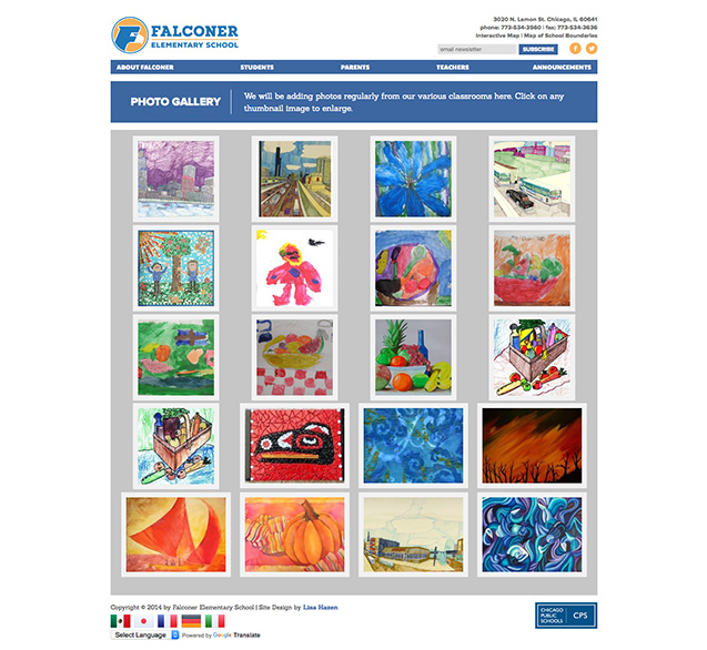 Falconer Elementary School Lisa Hazen Design & Editorial