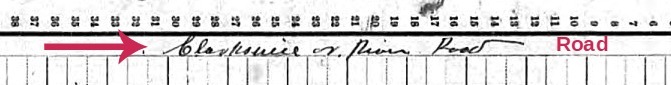 Example of the 1910 census record showing street address