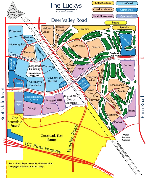 Grayhawk Golf Course Map