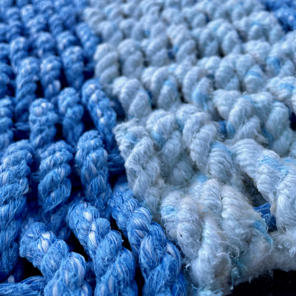 Beach Waves Lobster Rope Doormat LisaMarie's Made in Maine