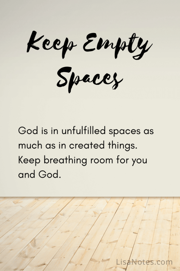 Keep Empty Spaces