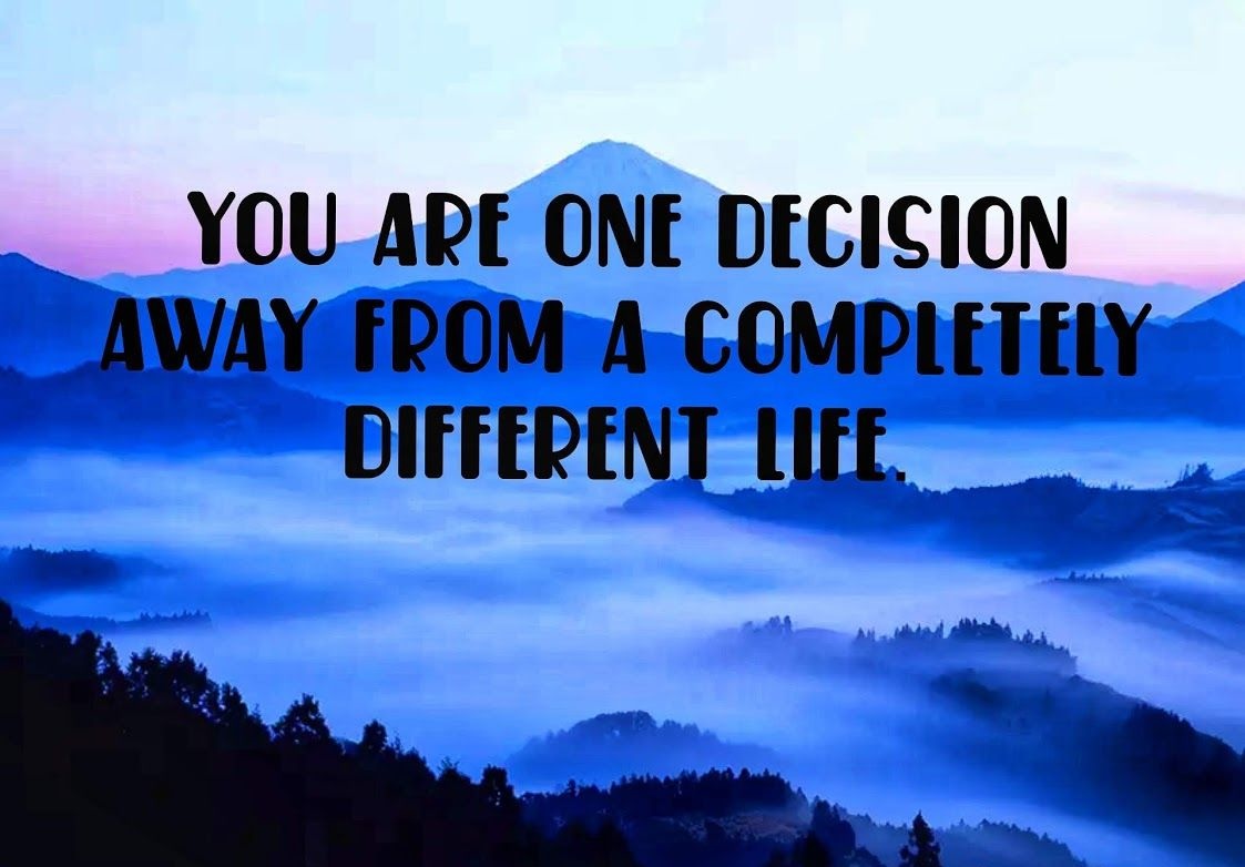One Decision Can Change Everything Lisa Promise