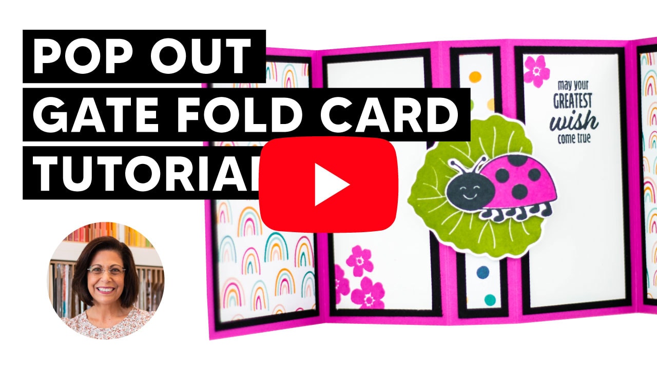 Make a Pop Out Card for Birthdays with a Gate Fold Twist