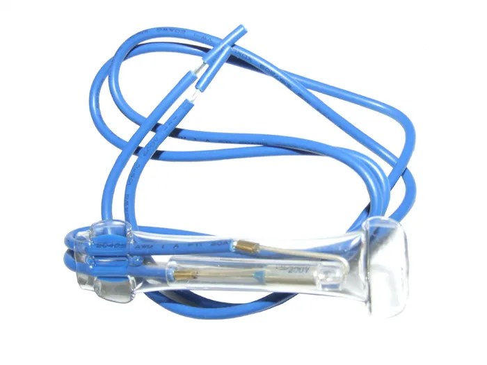 DEFROST B METAL & FUSE 2 BLUE WIRES Lismore Appliance Spare Parts