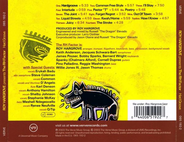 Roy Hargrove; The RH Factor Hard Groove (2003)
