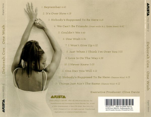 Deborah Cox One Wish (1998)
