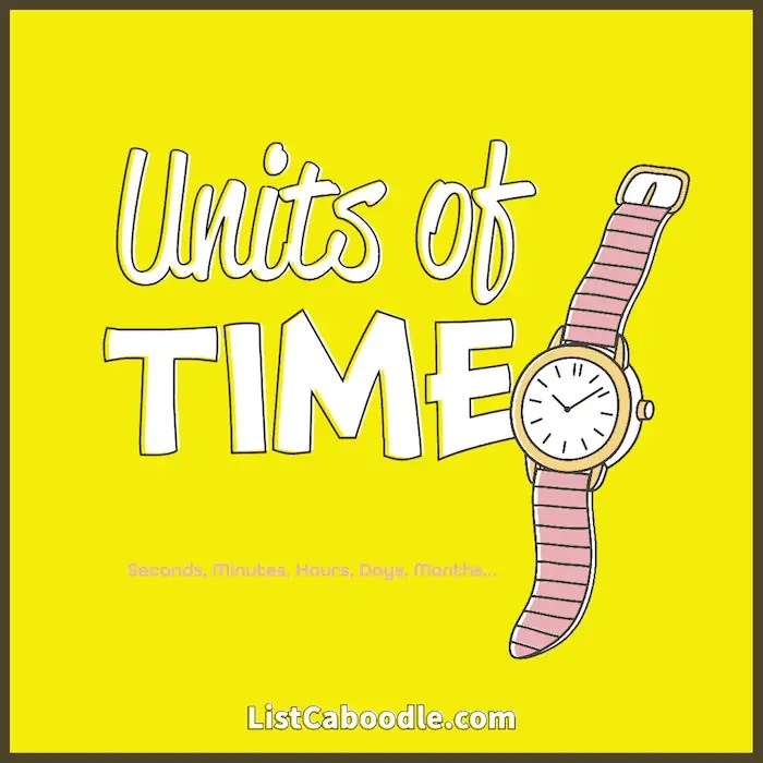 Units of Time for Kids Learn How to Track, Measure Time