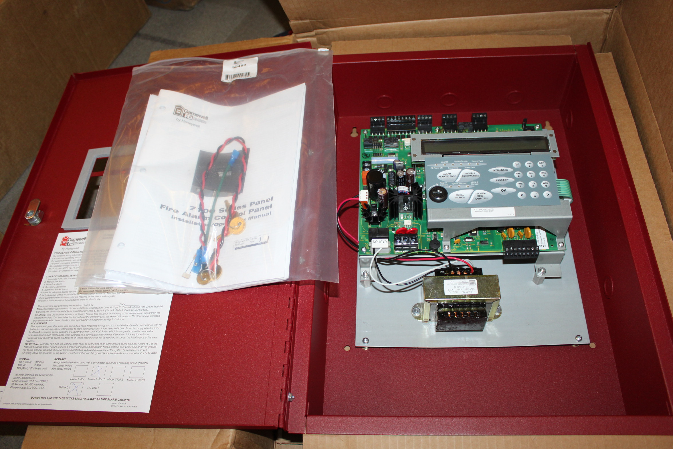 FCI GAMEWELL 7100-1D-PNL FIRE ALARM CONTROL PANEL NIB! | eBay