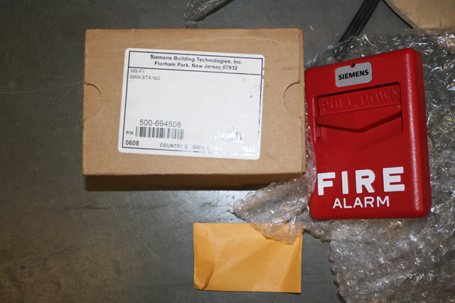 SIEMENS MS-F1 FIRE ALARM MANUAL PULL STATION NIB! | eBay