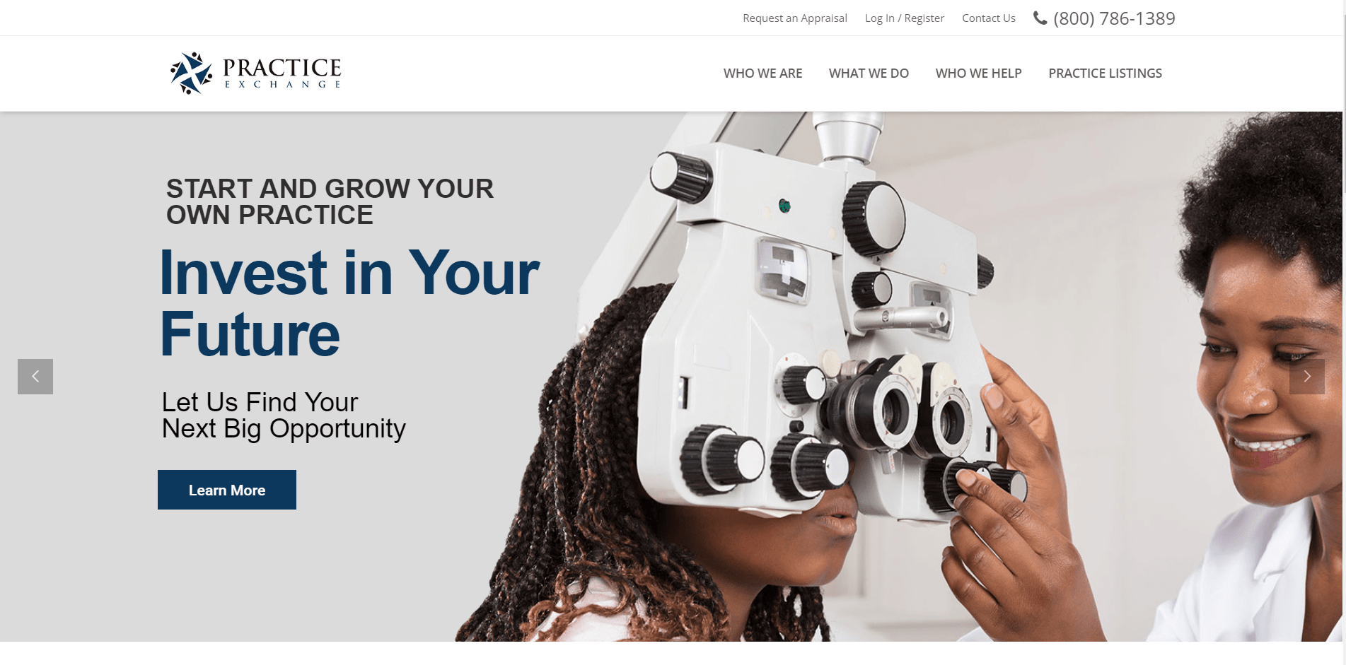 Optometry and Dental Practice Transition Services Practice Exchange