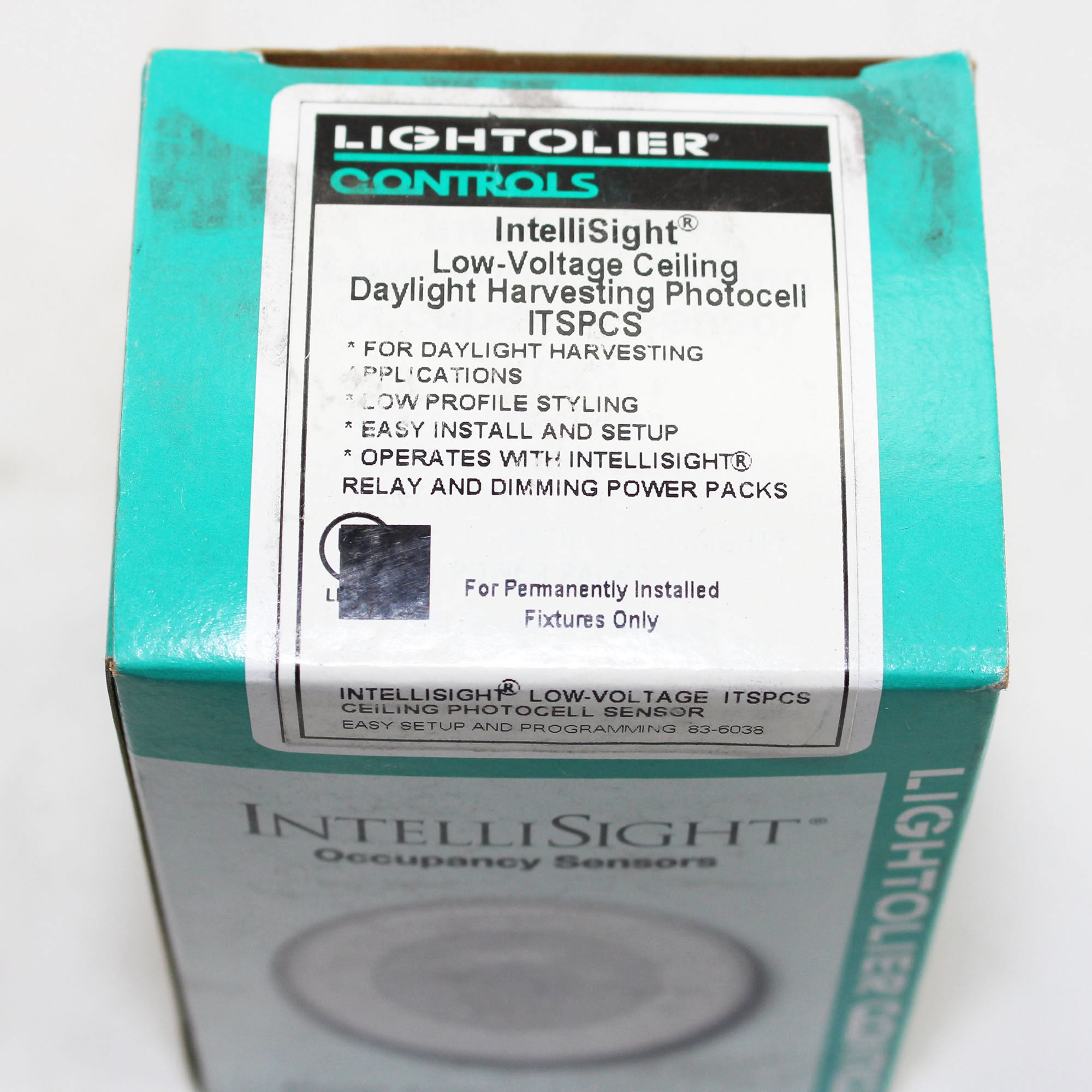 INTELLISIGHT LIGHTOLIER ITSPCS LOWVOLTAGE PHOTOCELL DAYLIGHTING SENSOR